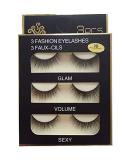 Korea Fiber Faux Mink Handmade False Eyelashes | Reusable Cross Volume Dramatic Lashes | Natural Look Thick Black Makeup | EL-03 - Buy Online on GoSupps.com
