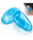 Minkissy Silicone Ear Covers 2Pcs - Waterproof Hair Dye Shield for Salon, Shower - Adult Blue - Buy Online on GoSupps.com