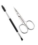 Premium Eyebrow Scissors & Brush Set - Stainless Steel Curved Scissors for Perfect Eyebrow and Eyelash Shaping - International Shipping Available - Buy Online on GoSupps.com