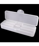 Beauticom Double-Layer Personal Storage Case for Nail Art Pens, Brushes, and Tools (Frosted White) - Buy Online on GoSupps.com