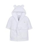 Babies Dressing Gown Robe | Plush Fleece Velvet | Soft & Cozy | 4-5 Years | White - Buy Online on GoSupps.com