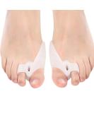 Silicone Gel Toe Separator - Bunion Protector & Toe Straightener - Foot Care Orthopedic Corrector (White) - Alleviate Shoe Friction - Buy Online on GoSupps.com