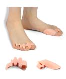Toe Separators for Men & Women - Silicone Gel Toe Spacers for Bunion Correction & Toe Alignment (2 Pairs - Buy Online on GoSupps.com