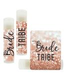 Andaz Press Bridal Shower Lip Balm Favors Rose Gold Glitter 12-Pack | Bachelorette Party Gifts & Bride Tribe Essentials - Buy Online on GoSupps.com