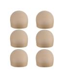 6 Pack Beige Nylon Wig Caps - Elastic Breathable Hair Nets for Wigs - 6 Pieces Set - Buy Online on GoSupps.com