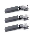 MMOWW 3 Series Pack Reading glasses Women and Men Sortchable Ultra-Bight TR90 Reading Aid Halfbrand Metal glasses with glasses case (Black 2.0) Black 2.0 X - Buy Online on GoSupps.com