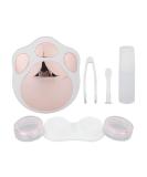 Buy Cartoon Style Pink Contact Lens Container - Travel-Friendly Plastic Case for Individual Use - Buy Online on GoSupps.com