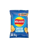 Chips Crisps Bags Collections - Deliciously light & Crispy Chips Bags (Walkers Crisps Cheese & Onion 32.5g 4 Packs) - Buy Online on GoSupps.com
