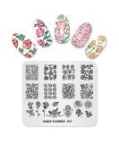KADS Nail Stamping Plate Rose Flower Nature Nail Art Stamp Template DIY Image Template Manicure Stamping Plate Stencil Tools (FL037) - Buy Online on GoSupps.com