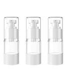 TIANZD 3Pcs Empty 15ml Transparent Airless Pump Bottles Refillable Clear Travel Vacuum Lotion Pump Containers for Cosmetic Foundation Lotion Gel - No Straw Required - Buy Online on GoSupps.com
