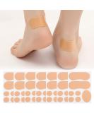 10 Sheets Waterproof Adhesive Moleskin Tape for Feet - Blister Prevention Patches for Chafing - Buy Online on GoSupps.com