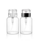 ConStore 2 Pcs 200ml Pump Dispenser Bottles for Nail Polish Remover - Empty Plastic Makeup Alcohol Liquid Pumping Bottles - Buy Online on GoSupps.com