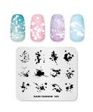 Alexnailart Nail Stamping Plate Nail Art Stamp Template DIY Image Template Manicure Stamping Plate Stencil Tools (FA029) - Buy Online on GoSupps.com