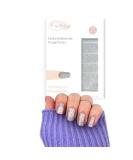 Fairy nail nail foils monochrome silver glitter |Nail polish strips for fingernails |16 nail tickers for the perfect manicure at home - Buy Online on GoSupps.com