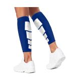 Gemx Calf Compression Sleeve - Footless Neoprene Calf Support for Shin Splints - Ideal for Running, Cycling, Hiking - XL Size - Blue (1 Pair) - Buy Online on GoSupps.com