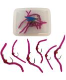 Thor Outdoor San Juan Worm Trout Fly Fishing Set, 6 Pc Beaded Pink #14 Hook - Ideal for Panfish and Trout - Buy Online on GoSupps.com