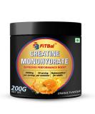 Creatine Monohydrate Orange 200g - Boost Energy & Athletic Performance Support Muscle Growth | Shop Internationally - Buy Online on GoSupps.com