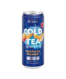 Messmer Cold Tea Sparkling Tropical Mango - 92% Fruit Low Calorie (18 kcal) & Natural Cane Sugar - 330 ml Can - Buy Online on GoSupps.com
