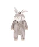 Kids Tales Newborn Baby Winter Warm Rabbit Ear Hooded Romper 9-12 Months with Thick Fleece - Cute and Cozy! - Buy Online on GoSupps.com