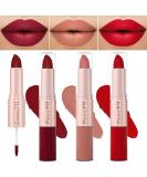 3Pcs Set: evpct Deep Red Beige Matte & Smudge Proof Liquid Lipsticks for Women - Long Lasting, Vegan, Waterproof - Nude Brown Mate Lipstick Pack - Buy Online on GoSupps.com