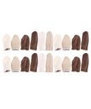 20PCS Leather Finger Cots | Cut Resistant Protector for Cracked Skin | Kitchen, Work, Sculpture | Anti-Slip & Reusable - Random Color - Buy Online on GoSupps.com