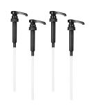 Black Pump Syrup Dispenser Set - 4 Pcs Coffee Creamer, Milk, Juice, and Soda Can Pump for Gallon Bottles - Reluen - Buy Online on GoSupps.com