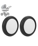 Shanrya Stroller Wheel Accessories - 360 Rotation Rear Wheels for Yoya & Kiddopotamus (ONE Pair 12) - Buy Online on GoSupps.com