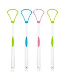 Premium BPA Free Tongue Scraper Cleaner for Adults & Kids - 4 Pack for Healthy Oral Hygiene & Bad Breath Relief - Buy Online on GoSupps.com