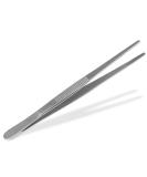 Straight tweezers 12.5 cm with internal teeth made of stainless steel - Buy Online on GoSupps.com