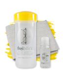 Free View Glasses Bath Set - Yellow | Includes 50ml Cleaner & 40x40cm Microfiber Cloth | Universal Glasses Cleaning Device - Buy Online on GoSupps.com