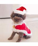 Namsan Dog Costume Christmas Cat Christmas Costume Christmas Hat for Dog Costume for Cats Xmas Costume Red - Buy Online on GoSupps.com