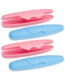 Buy COM-FOUR 4x Foldable Toothbrush Case | Travel Storage Box in Blue & Pink - 21.2 cm | Ideal for International Shipping - Buy Online on GoSupps.com