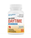 Puregen Labs Non-Drowsy Cold & Flu Medicine for Adults | Multi-Symptom Relief (50 Softgels) - Severe Congestion Headache Sore Throat Fever Aches & Pains (Daytime - Buy Online on GoSupps.com
