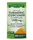 Nature's Truth Turmeric Curcumin Advanced Complex - 60 Capsules | Powerful Anti-Inflammatory Support - Buy Online on GoSupps.com