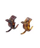 Parcelona French 3 Teeth Savana & Tortoise Shell Fish Style Ponytail Holder Set - Strong Grip Hair Claw Clip - Buy Online on GoSupps.com