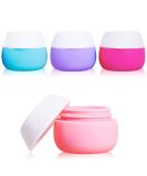 Travel Containers for Toiletries Gemice Silicone Cream Jars TSA Approved Travel Size Containers Leak-proof Travel Accessories with Lid for Cosmetic Makeup Face Body Hand Cream (4 Pieces) Pink - Buy Online on GoSupps.com