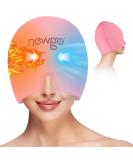 NEWGO Migraine Relief Cap - Full Coverage Headache Hat for Cold Therapy - Ice Head Wrap for Migraine Relief - Form Fitting Stretchable Design - Pink - Buy Online on GoSupps.com