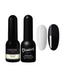 Didier Lab Rubber Base & Top Coat Gel Nail Polish Set - Clear Base Gel with No Wipe Top Coat - Long Lasting UV LED Polish for Strong Nails - Buy Online on GoSupps.com