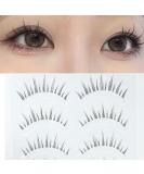 Buy Natural Look Fake Eyelashes - 5 Pairs Daily Strip Cross Lashes for Wedding & Everyday Makeup | Invisible Thin Band (6-12mm - Buy Online on GoSupps.com