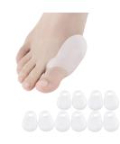 Soft Gel Big Toe Bunion Guards - 5 Pairs | Bunionette Pads for Pain Relief & Protection - Buy Online on GoSupps.com
