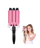 Hair Curling Roll Ceramic Iron - Temperature Adjustable 3 Barrels 4 Sizes | Portable DIY Curly Hair Styling Tool (22mm - Buy Online on GoSupps.com