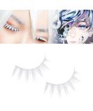 Buy White False Eyelashes | Best Cosplay & Masquerade Makeup Accessories | International Shipping - Buy Online on GoSupps.com