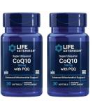 Life Extension Super Ubiquinol CoQ10 with PQQ - 100 mg 30 Softgels (Pack of 2) - Heart Health & Cellular Energy 8X Better Absorption Gluten-Free - Buy Online on GoSupps.com