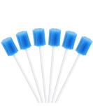 Voarge 100 Mouth Care Sticks - Disposable Oral Hygiene Sponges for Clean Mouths | Cotton Sponge Mouthpieces - Blue - Buy Online on GoSupps.com
