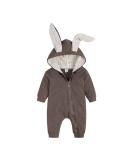 Kids Tales Newborn Baby Winter Rabbit Ear Hooded Romper | 0-3 Months #01 - Color 02 - Buy Online on GoSupps.com