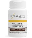 Integrative Therapeutics Vitamin D3 50 mcg (2,000 IU) Chewable Tablets - Immune & Bone Health Support - Chocolate Flavored - 120 Count - Buy Online on GoSupps.com