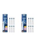 Oral-B Sensitive Clean Electric Toothbrush Replacement Brushes - 6 Pack (2 Packs) - Gentle Cleaning with X-Shaped Bristles - Made in Germany - Buy Online on GoSupps.com