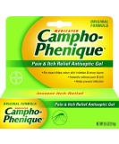 Campho-Phenique Pain & Itch Relief Gel 0.5 oz - Pack of 2 | Antiseptic and Fast-Acting Formula - Buy Online on GoSupps.com