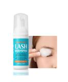 Louimes Eyelash Shampoo 1.69Fl Oz - Alcohol Free Korean Foaming Cleanser for Salon & Home Use | pH 6 No Paraben Professional Eye Care - Buy Online on GoSupps.com