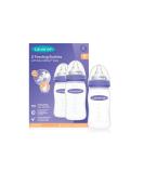 Lansinoh Baby Bottle Pack of 2 | 240ml Anti-Colic BPA & BPS Free Soft Silicone Teat - Purple - Buy Online on GoSupps.com